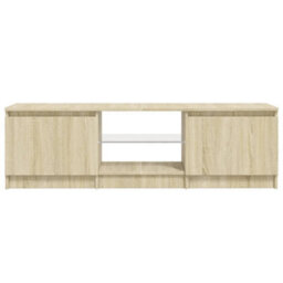 Vidaxl Tv Cabinet With Led Lights Sonoma Oak 140X40X36 Cm - thumbnail 5