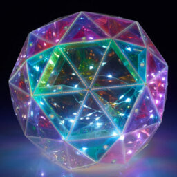 Urbn-Living Urbnliving 20Cm Round Iridescent Ball Decoration 30 Led String Fairy Lights Indoor Wedding Decor - thumbnail 5