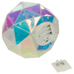 Urbn-Living Urbnliving 20Cm Round Iridescent Ball Decoration 30 Led String Fairy Lights Indoor Wedding Decor - thumbnail 2