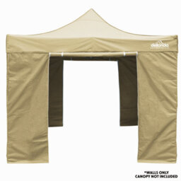 Sealey Dellonda Premium Side Walls Doors Windows For Gazebo Marquee Fits 2 X 2M - Beige - thumbnail 3