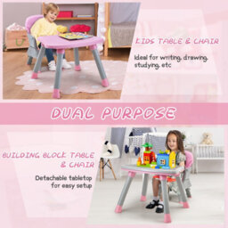 Costway 6-In-1 Baby High Chair Infant Feeding Chair Kids Stool W/removable Tray & Cushion - thumbnail 8