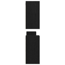 Berkfield Tv Cabinet 7 Pcs Black Oak Engineered Wood - thumbnail 9
