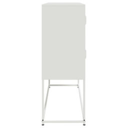 Berkfield Sideboard White 100.5X39X107 Cm Steel - thumbnail 7