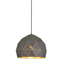 Luminosa Lighting Luminosa Modern Hanging Pendant Graphite, Gold, Champagne 1 Light , E27 - thumbnail 1