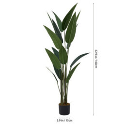 Living And Home Artificial Bird Of Paradise Potted Plant, 160Cm - thumbnail 8