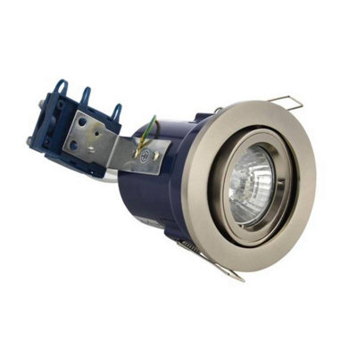 Forum Lighting Forum Electralite Ela-27466-Schr Yate Fixed Fire Rated Adjustable Downlight - Satin Chrome (11954)