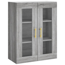 Berkfield Highboard Grey Sonoma 69.5X34X180 Cm Engineered Wood - thumbnail 5