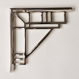 Brass bee Solid Brass Camden Shelf Brackets - Nickel 205mm X 205mm - Large - thumbnail 6