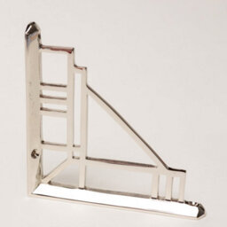 Brass bee Solid Brass Camden Shelf Brackets - Nickel 205mm X 205mm - Large - thumbnail 7