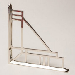 Brass bee Solid Brass Camden Shelf Brackets - Nickel 205mm X 205mm - Large - thumbnail 4