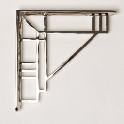 Brass bee Solid Brass Camden Shelf Brackets - Nickel 205mm X 205mm - Large - thumbnail 3