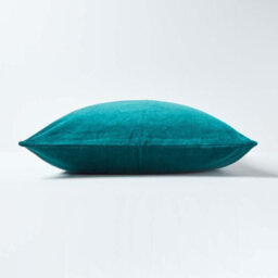 Homescapes Emerald Green Velvet Cushion Cover, 40 X 40 Cm - thumbnail 2