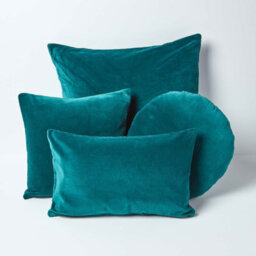 Homescapes Emerald Green Velvet Cushion Cover, 40 X 40 Cm - thumbnail 5