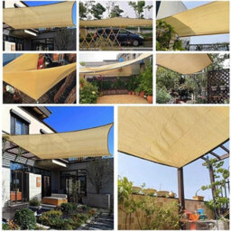 Yellow 2X3M Rectangular Shade Sail Uv Resistant Breathable - thumbnail 7