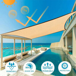 Yellow 2X3M Rectangular Shade Sail Uv Resistant Breathable - thumbnail 2