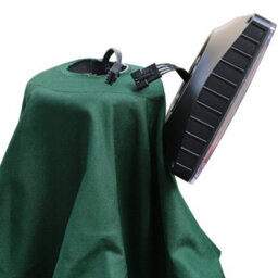 Rinse Bathrooms Green Garden Parasol With Solar Powered Lights With Tilt And Crank Handle Outdoor Patio Umbrella Mechanism 2.7M - thumbnail 6