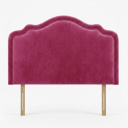"Urban Textures - Regency Luxury 36"" High Plush Velvet Fabric Upholstered Bed Headboard - Maroon" - thumbnail 2
