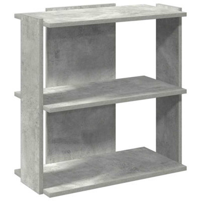 Berkfield Elegant Bookcase 3-Tier Concrete Grey 60X30X60 Cm Engineered Wood - image 1