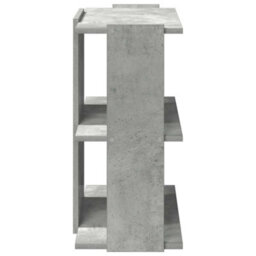 Berkfield Elegant Bookcase 3-Tier Concrete Grey 60X30X60 Cm Engineered Wood - thumbnail 5