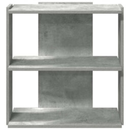 Berkfield Elegant Bookcase 3-Tier Concrete Grey 60X30X60 Cm Engineered Wood - thumbnail 4