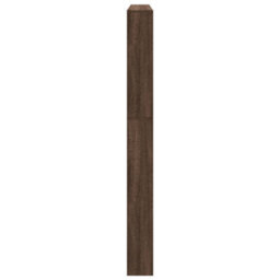 Berkfield Shoe Cabinet With Mirror 5-Layer Brown Oak 63X17X169.5 Cm - thumbnail 8