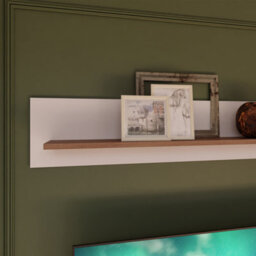 Furniture To Go Wensley Wall Shelf In Light Grey And Oak - thumbnail 5