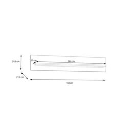 Furniture To Go Wensley Wall Shelf In Light Grey And Oak - thumbnail 7