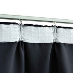 Berkfield Elegant Blackout Curtains With Hooks 2 Pcs Anthracite 140X225 Cm - thumbnail 4