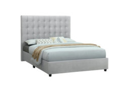 Sareer Furniture Sareer Bailey Bed, Bed In A Box, Contemporary Grey Upholstered Bed - thumbnail 3