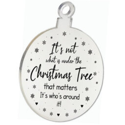Red Ocean Christmas Bauble Engraved Family Gift Christmas Tree Decoration Xmas Gift For Family - thumbnail 5