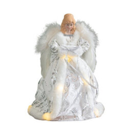 Samuel Alexander 30Cm Battery Powered Light Up Christmas Angel Tree Topper With Leds - thumbnail 9