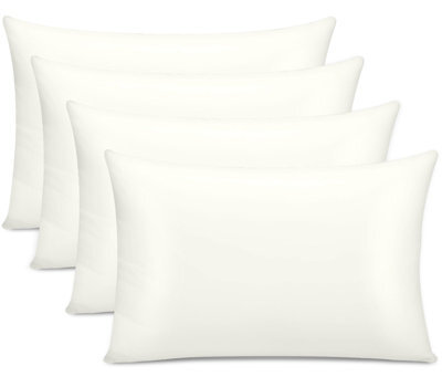 Lazzaro Premium 100% Egyptian Cotton Pillowcases 300 Thread Count 4 Pack Breathable Ultrasoft - image 1