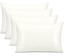Lazzaro Premium 100% Egyptian Cotton Pillowcases 300 Thread Count 4 Pack Breathable Ultrasoft - thumbnail 1