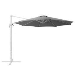 Beliani Cantilever Parasol 300 Cm Savona Dark Grey Grey - thumbnail 1