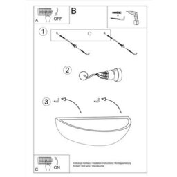 Luminosa Lighting Luminosa 1 Light Ceramic Flush Wall Light White, E27 - thumbnail 6