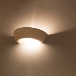 Luminosa Lighting Luminosa 1 Light Ceramic Flush Wall Light White, E27 - thumbnail 2