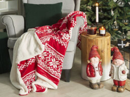 Beliani Blanket Vantaa 150 X 200 Cm Red - thumbnail 2