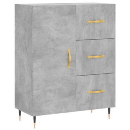 Berkfield Highboard Concrete Grey 69.5X34X180 Cm Engineered Wood - thumbnail 7