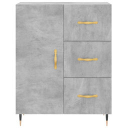 Berkfield Highboard Concrete Grey 69.5X34X180 Cm Engineered Wood - thumbnail 8