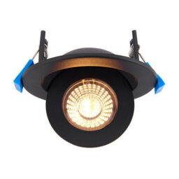 Luminosa Lighting Luminosa Shield360 4Cct Tri Wattage Black Ip44 8W Recessed Downlight Matt Black Paint - thumbnail 2