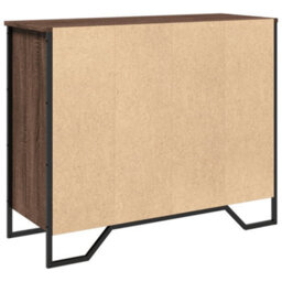 Berkfield Sideboard Brown Oak 91X35.5X74.5 Cm Engineered Wood - thumbnail 6