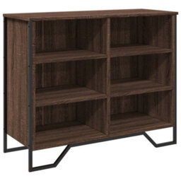Berkfield Sideboard Brown Oak 91X35.5X74.5 Cm Engineered Wood - thumbnail 2
