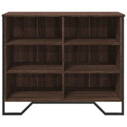 Berkfield Sideboard Brown Oak 91X35.5X74.5 Cm Engineered Wood - thumbnail 4