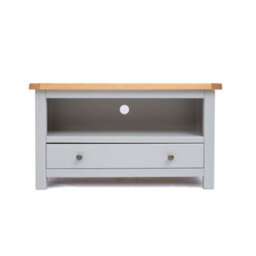 Cabinet Bits Argenta Light Grey 1 Drawer Tv Cabinet Brass Knob