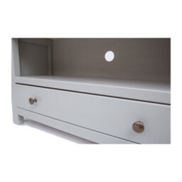 Cabinet Bits Argenta Light Grey 1 Drawer Tv Cabinet Brass Knob - thumbnail 5