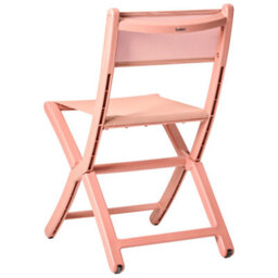 Wyld And Coco Novagarden Coral Plastic Dining Chairs Set Of 4 - Stackable, Foldable, Compact Outdoor Seating - thumbnail 6