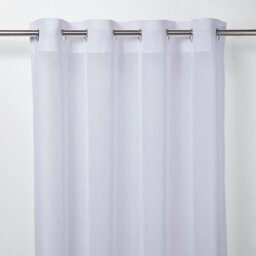 GoodHome Damak White Plain Net Eyelet Voile Curtain (W)140Cm (L)260Cm, Single