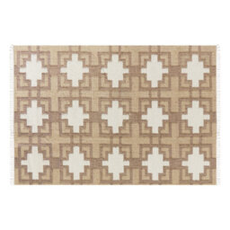 Beliani Rug Konurtay Beige 160 X 230 Cm Jute - thumbnail 1