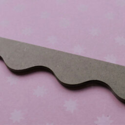 (Pack Of 5) Medium Wavy Trims - Unprimed - 1M Long - Wall And Shelf Edging Mdf Wood (By Trims & Co.) - thumbnail 3