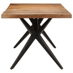 Berkfield Dining Table 200X90X76 Cm Solid Acacia Wood - thumbnail 3